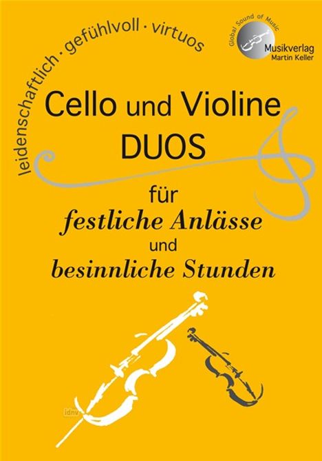 Martin Keller: Cello und Violine, DUOS für fe, Noten