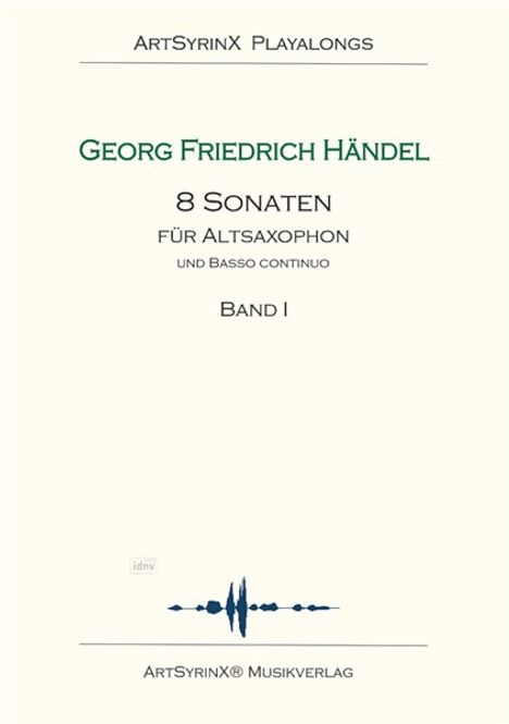 Georg Friedrich Händel: 8 Sonaten für Altsaxophon und Bc, Noten