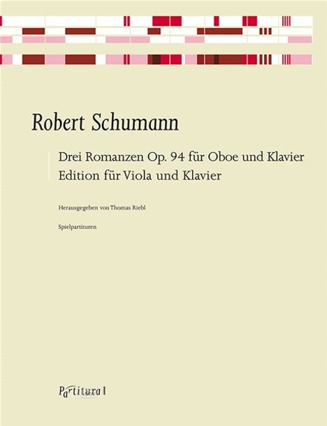 Robert Schumann: Drei Romanzen Op. 94 für Oboe und Klavier, Edition für Viola und Klavier, Noten