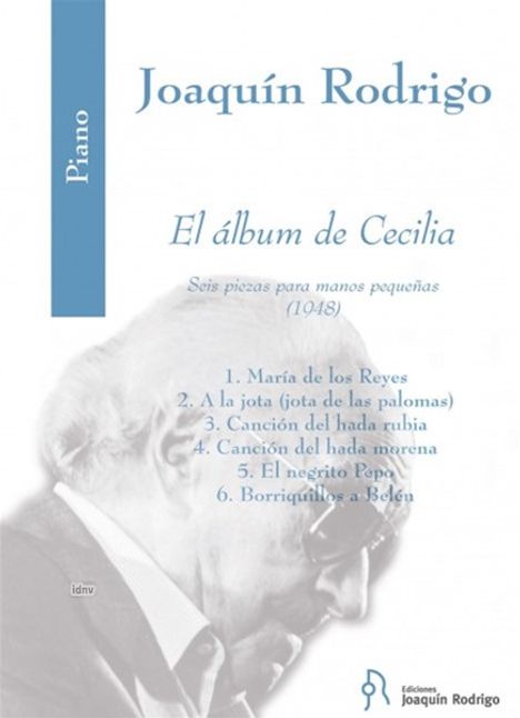 Joaquin Rodrigo: Album de Cecilia, Noten