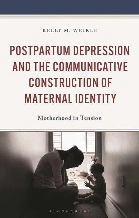 Titel: "Postpartum Depression and the Communicative Construction of Maternal Identity". Darunter sitzend Mutter mit Kind.