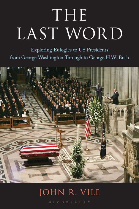"The Last Word" und "John R. Vile". Ehrerweisung an US-Präsidenten, Sarg in einer prunkvollen Kirche, große Trauergesellschaft.