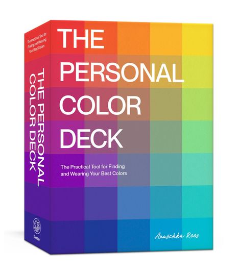 "The Personal Color Deck: The Practical Tool for Finding and Wearing Your Best Colors" auf farbiger Schachtel.
