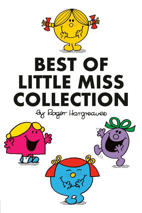 "BEST OF LITTLE MISS COLLECTION" von Roger Hargreaves. Illustration mit bunten, lachenden Charakteren.