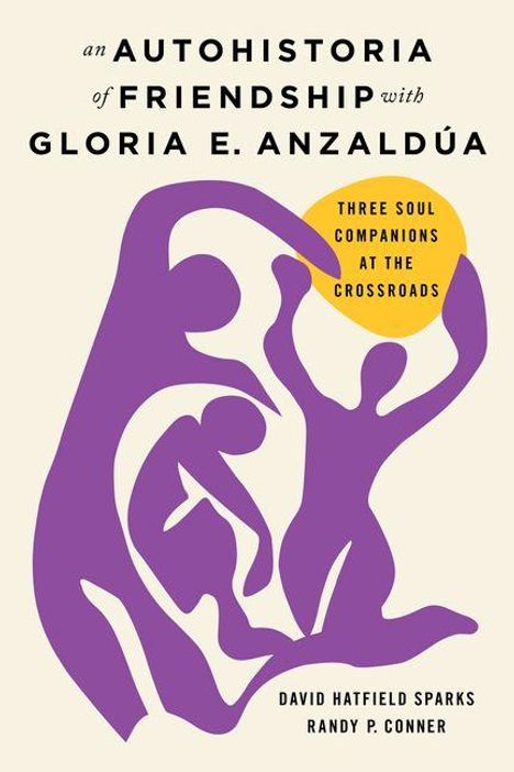 "Three Soul Companions at the Crossroads" und weiteres über Freundschaft. Drei stilisierte lila Figuren interagieren.