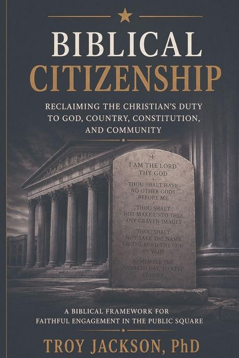 "BIBLICAL CITIZENSHIP" steht oben. Darunter "Reclaiming the Christian's Duty to God, Country, Constitution, and Community".