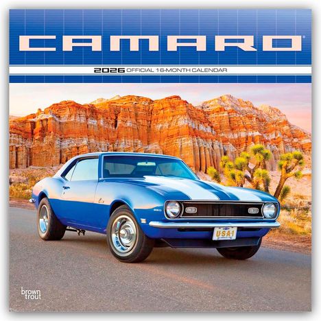 Browntrout Publishers: Camaro - Chevrolet Camaro 2026 - 16-Monatskalender, Kalender
