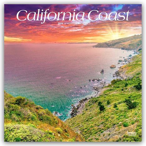 Browntrout Publishers: California Coast - Kalifornische Küste 2026 - 16-Monatskalender, Kalender