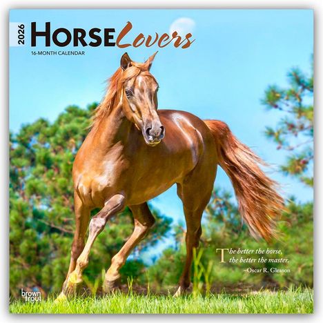 Browntrout Publishers: Horse Lovers - Pferdeliebhaber 2026 - 16-Monatskalender, Kalender