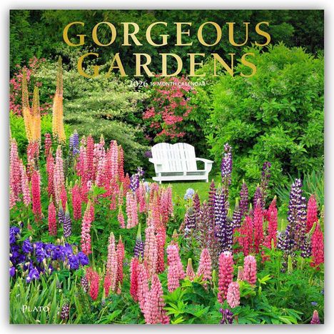 Browntrout Publishers: Gorgeous Gardens - Wunderschöne Gärten 2026 - 16-Monatskalender, Kalender