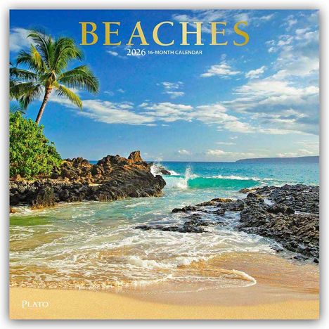 Browntrout Publishers: Beaches - Traumstrände 2026 - 16-Monatskalender, Kalender