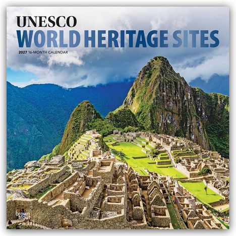 "UNESCO World Heritage Sites 2027 16-Month Calendar." Antike Ruinen in Berglandschaft unter dramatischen Wolken.