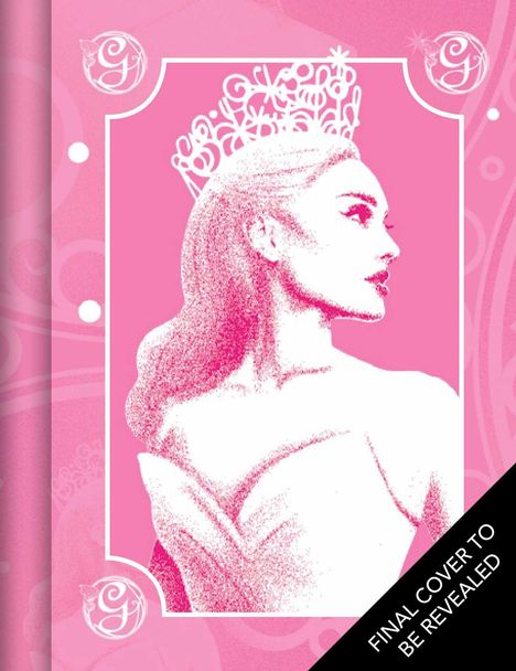 Text: "FINAL COVER TO BE REVEALED". Eine elegante Illustration einer Frau mit Krone in Rosa und Weiß. Eleganter Hintergrund.