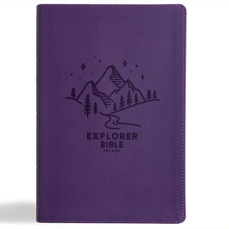 Holman Bible Publishers: KJV Explorer Bible for Kids, Purple Leathertouch: Placing God's Word in the Middle of God's World, Buch