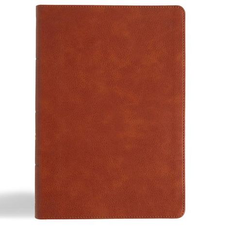 Csb Bibles By Holman: CSB Giant Print Single-Column Bible, Burnt Sienna Leathertouch, Buch