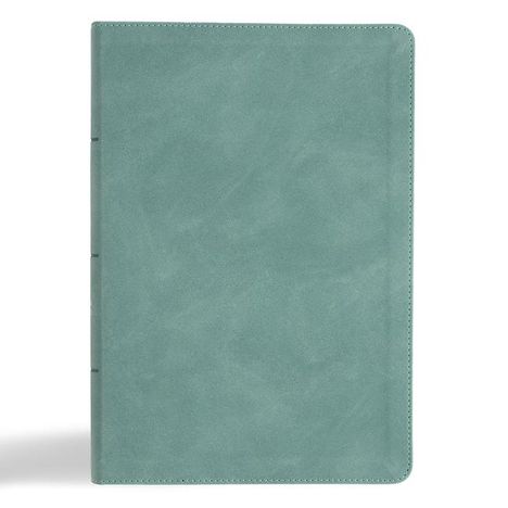 Csb Bibles By Holman: CSB Giant Print Single-Column Bible, Earthen Teal Suedesoft Leathertouch, Buch