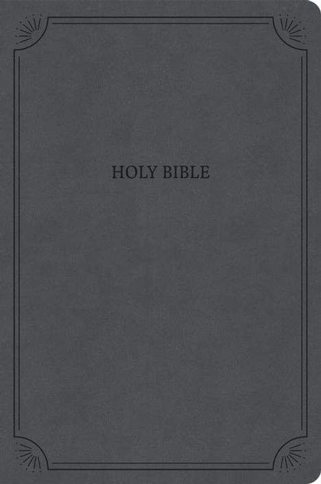 Holman Bible Publishers: NASB Large Print Thinline Bible, Value Edition, Charcoal Leathertouch, Buch