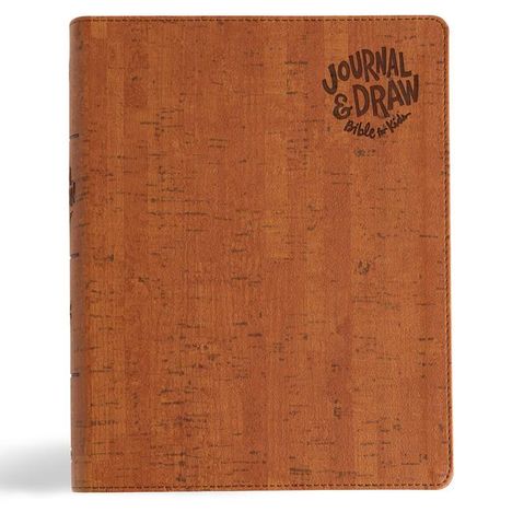Csb Bibles By Holman: CSB Journal and Draw Bible for Kids, Brown Cork Leathertouch, Buch