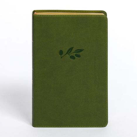Csb Bibles By Holman: CSB Personal Size Giant Print Bible, Olive Leathertouch, Buch