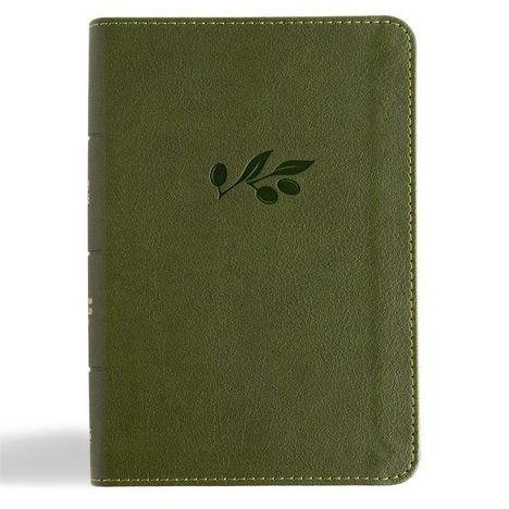 Csb Bibles By Holman: CSB Large Print Compact Reference Bible, Digital Study Edition, Olive Leathertouch, Buch