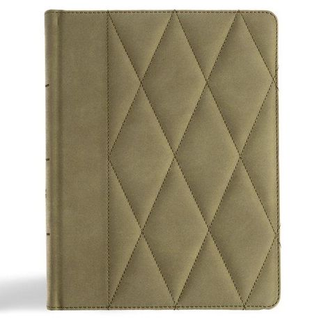 Csb Bibles By Holman: CSB Notetaking Bible, Large Print Edition, Sage Suedesoft Leathertouch Over Board, Buch