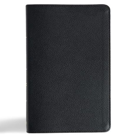 Csb Bibles By Holman: CSB Thinline Bible, Anglicised Edition, Black Genuine Leather, Buch