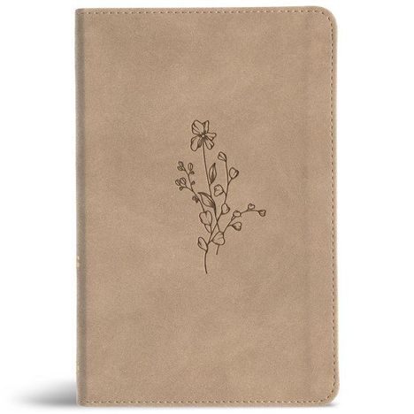 Kein sichtbarer Text. Ein schlichtes Cover mit einer stilisierten Blumenillustration in der Mitte auf beigem Hintergrund.