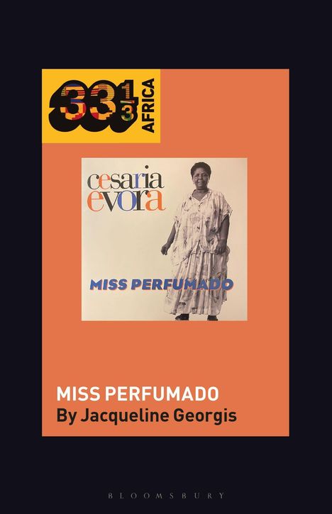 Titel "MISS PERFUMADO By Jacqueline Georgis". Cover-Foto einer Frau in einem Kleid. Oben "331/3 AFRICA".