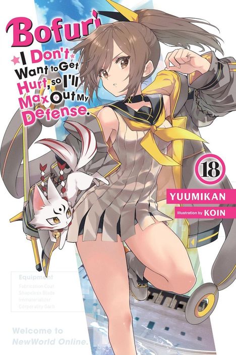 „Bofuri: I Don’t Want to Get Hurt, so I’ll Max Out My Defense“. Mädchen in Fantasy-Kleidung mit Fuchs.