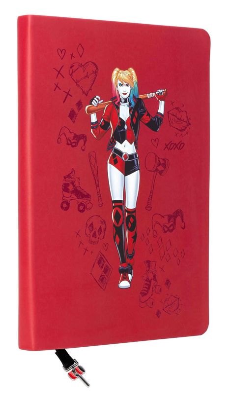 Insights: DC: Harley Quinn Journal with Ribbon Charm, Buch