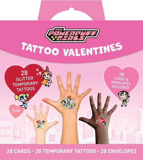 Insights: Powerpuff Girls Temporary Tattoo Valentines, Buch