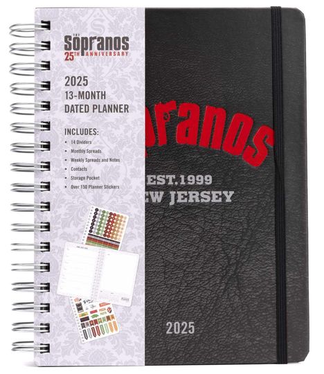 Insights: 2025 the Sopranos 13-Month Weekly Planner, Buch