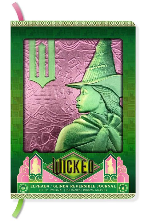 Insight Editions: Wicked: Elphaba / Glinda Reversible Sculpted Journal, Buch