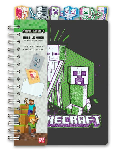 Insight Editions: Minecraft: Hostile Mobs Spiral Notebook, Buch