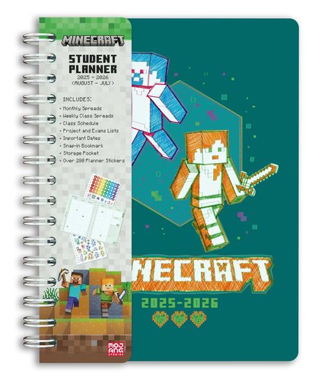 Insight Editions: 2025-2026 Minecraft Mobs Student Planner, Buch