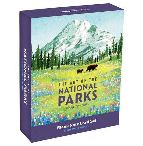 Fifty-Nine Parks: The Art of the National Parks Boxed Note Card Set, Diverse