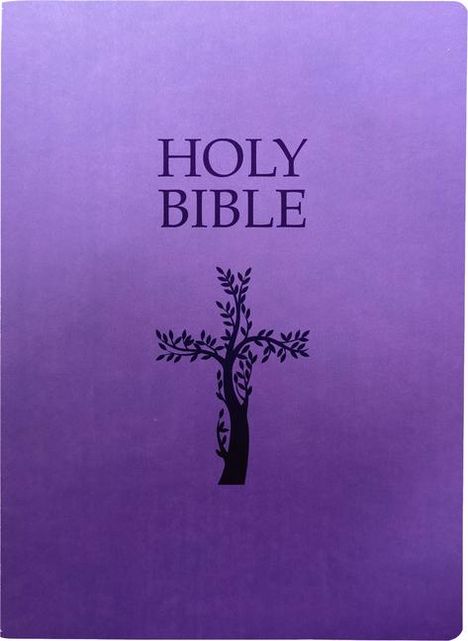 Whitaker House: KJV Holy Bible, Cross Design, Large Print, Royal Purple Ultrasoft, Buch