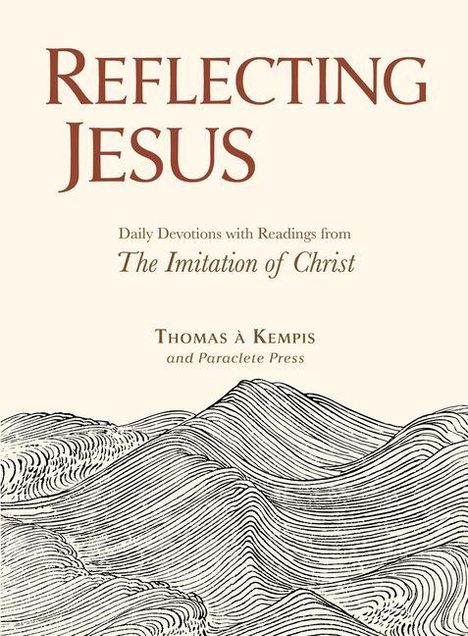 "Reflecting Jesus" in großen Buchstaben, darunter ein wellenförmiges Linienmuster.