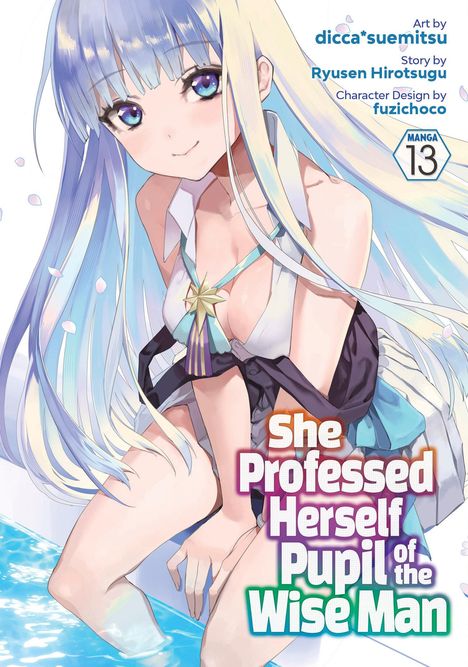 „She Professed Herself Pupil of the Wise Man“ Manga 13. Buntes Anime-Mädchen mit langem, mehrfarbigem Haar.