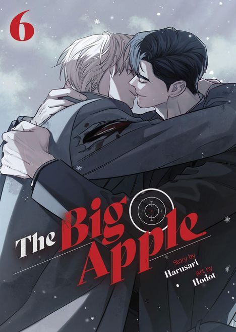 "6", "The Big Apple", "Story by Harusari", "Art by Hodot". Zwei Menschen umarmen sich innig im Schnee.