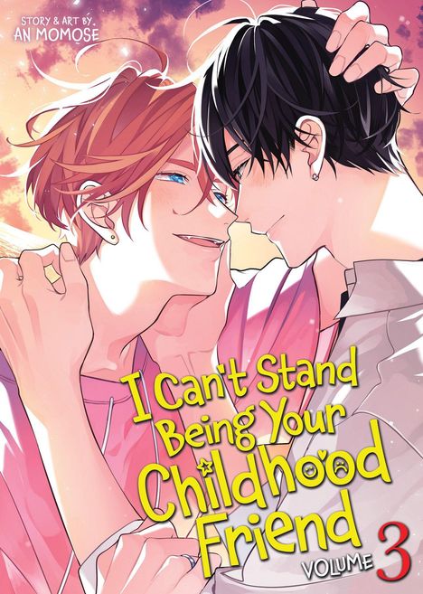 Text: "I Can't Stand Being Your Childhood Friend, Volume 3". Zwei sich zärtlich umarmende Personen.