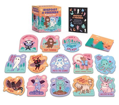 Mollie Thomas: Bigfoot & Friends Magnet Set, Buch