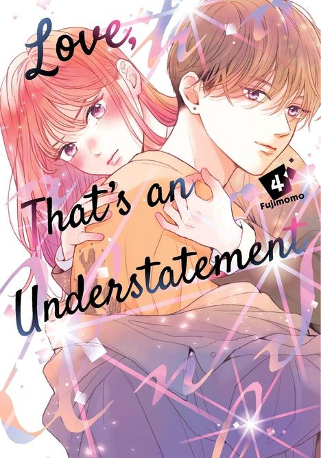 „Love, That’s an Understatement“ steht in großer Schrift. Das Cover zeigt ein Anime-Paar in einer liebevollen Umarmung.