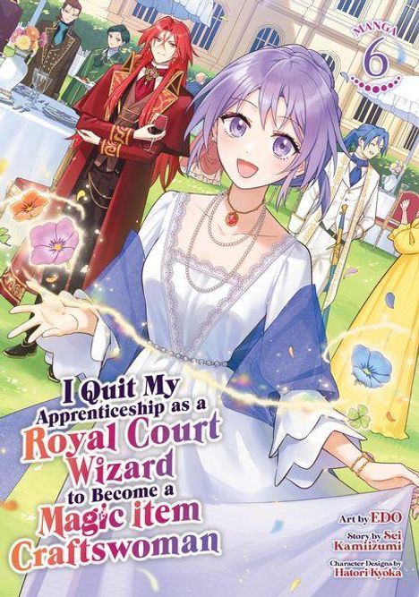 "I Quit My Apprenticeship as a Royal Court Wizard to Become a Magic Item Craftswoman." Illustration einer jungen Frau.