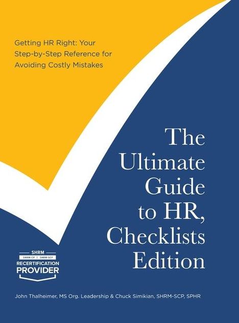 John Thalheimer: The Ultimate Guide to HR, Checklists Edition, Buch