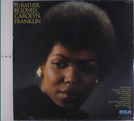 Carolyn Franklin: I'd Rather Be Lonely, LP