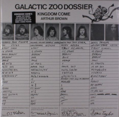 Kingdom Come: Galactic Zoo Dossier (Limited-Edition), LP
