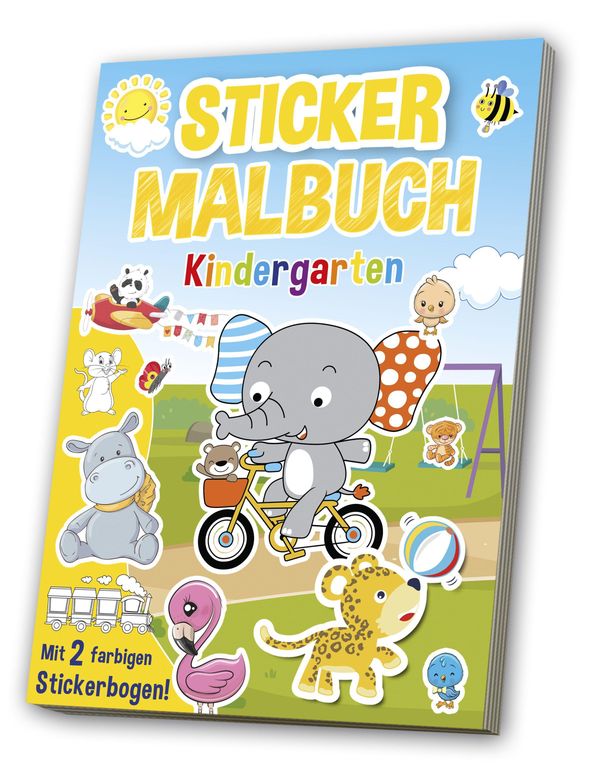 Mal- & Stickerbuch: Kindergarten (Buch)