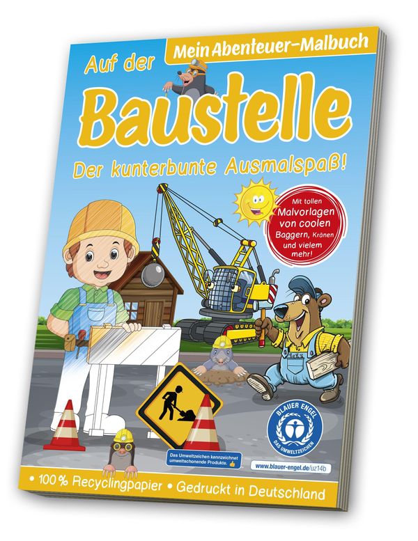 Malbuch Blauer Engel: Baustelle (Buch)
