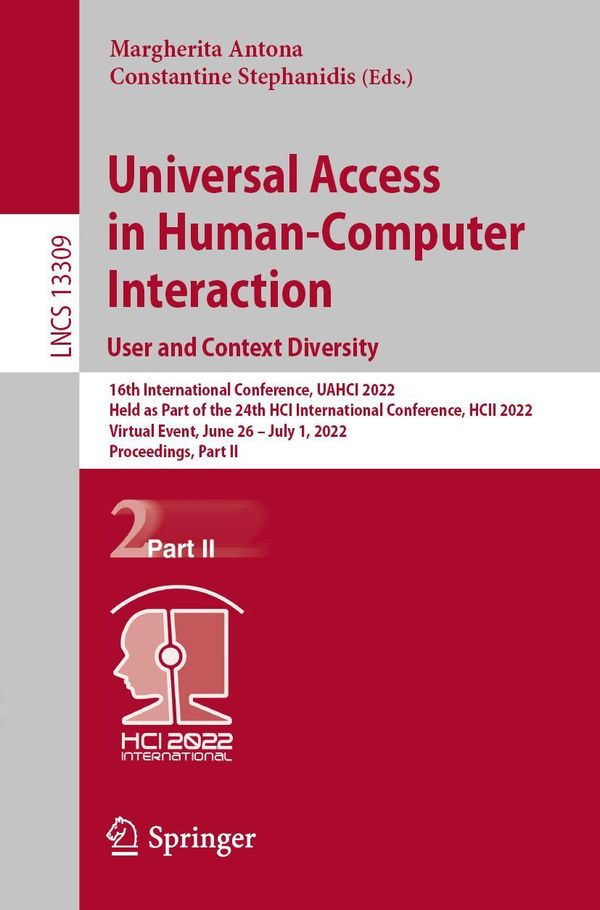 Universal Access in Human-Computer Interaction. User and Context Di...
